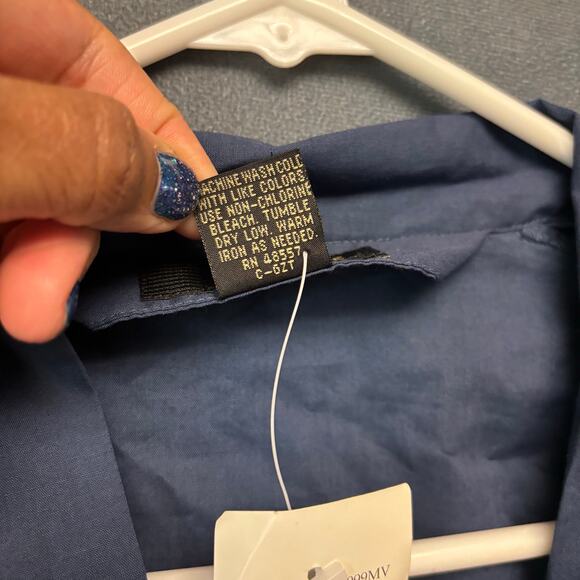 Vintage Cambridge Classics Robe Deadstock Navy Blue Kimono Lounge Missing Belt - Picture 7 of 11